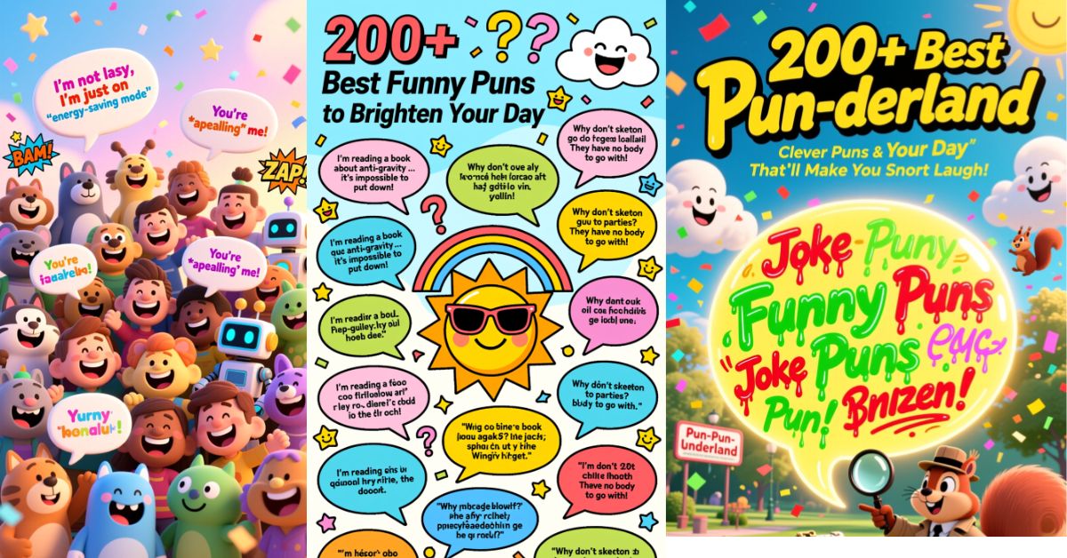 Best Funny Puns Brighten Your Day
