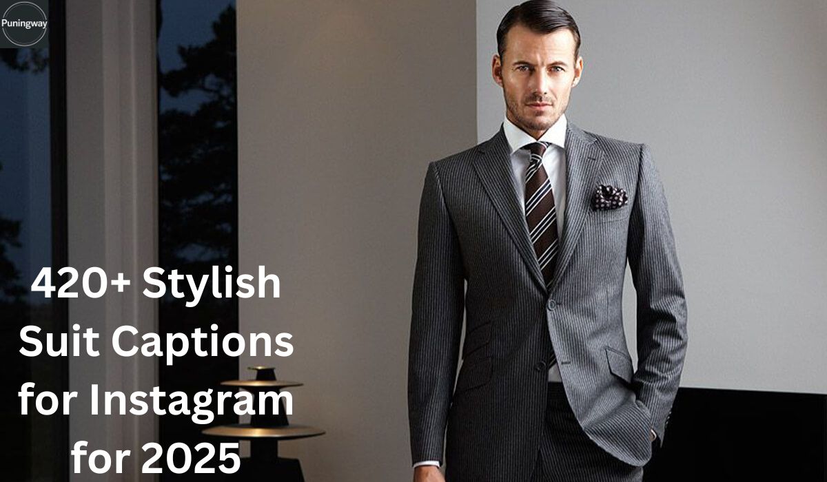Stylish Suit Captions for Instagram