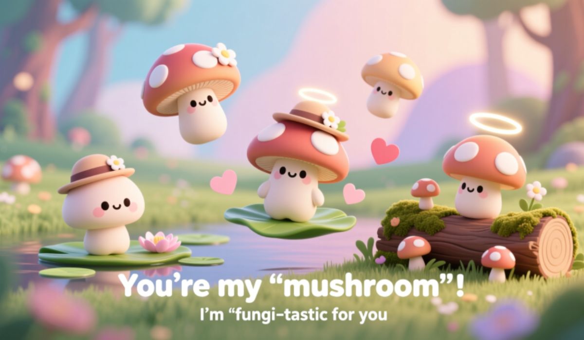 Mushroom Puns Cute, Short, Love