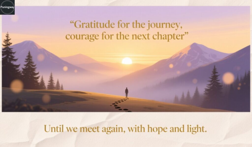 Inspirational Farewell Captions