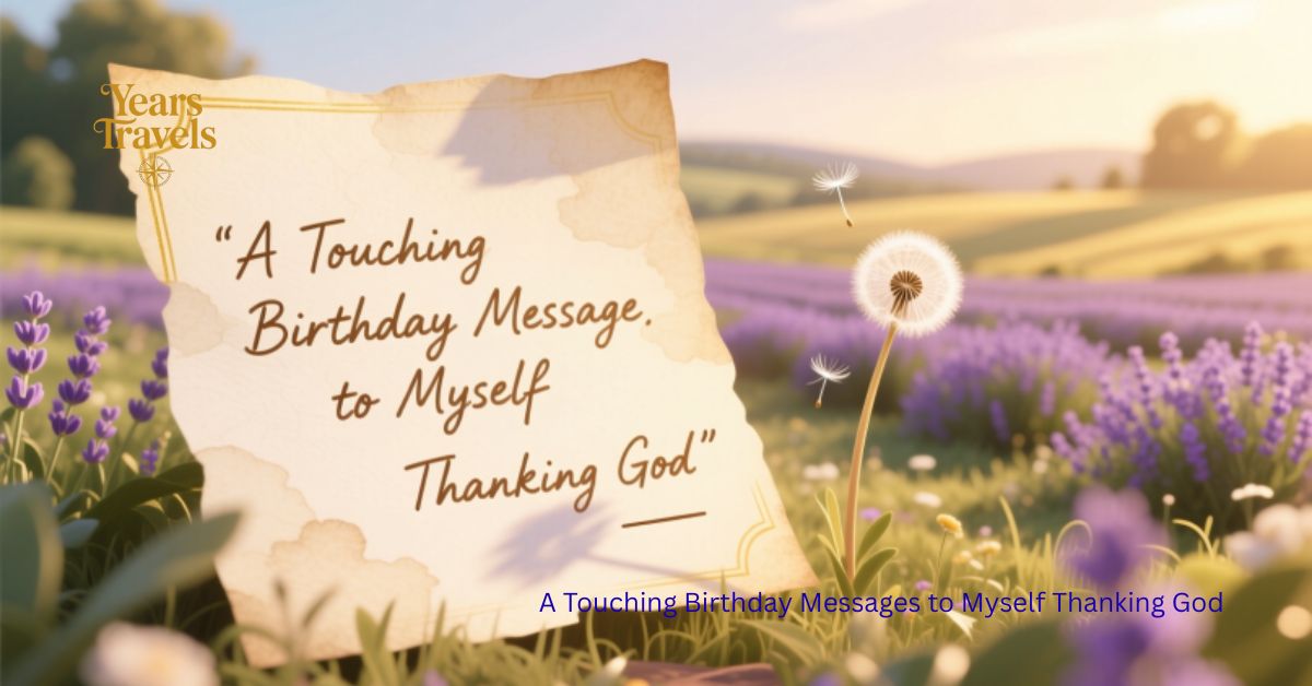 A Touching Birthday Messages to Myself Thanking God